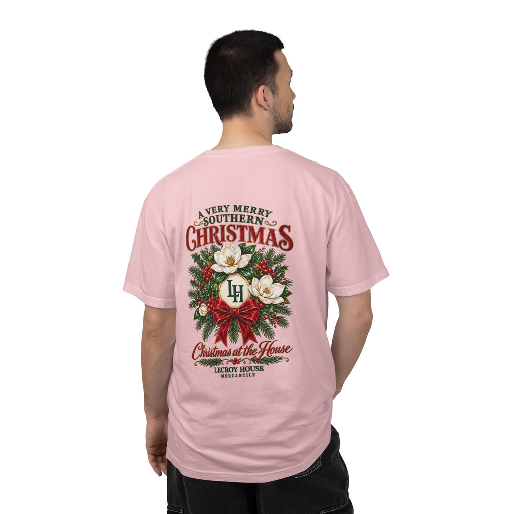 Christmas Magnolia T-Shirt — “A Very Merry Southern Christmas” Holiday Tee