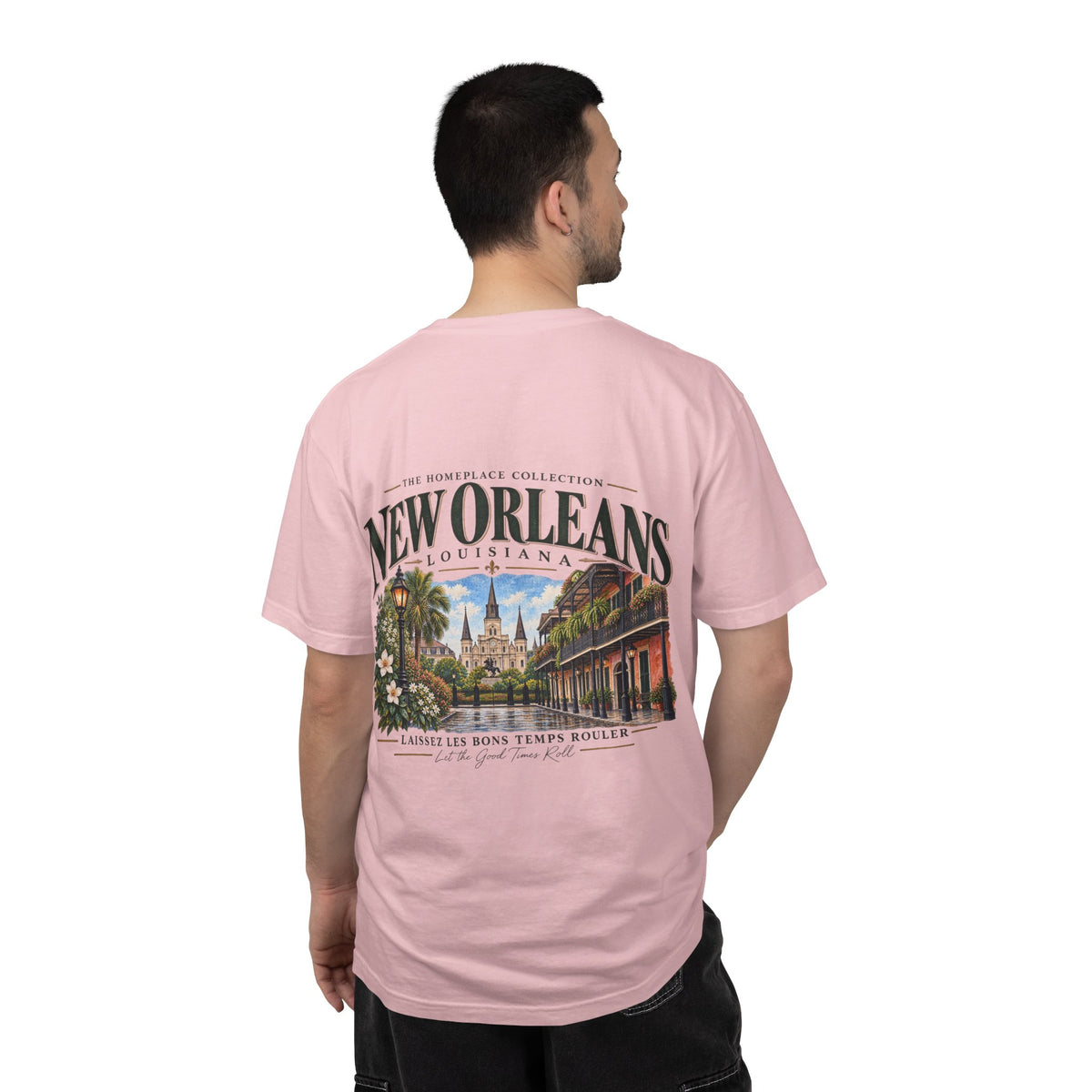 New Orleans T-Shirt - Vintage Cityscape Tee with “New Orleans Louisiana” Design