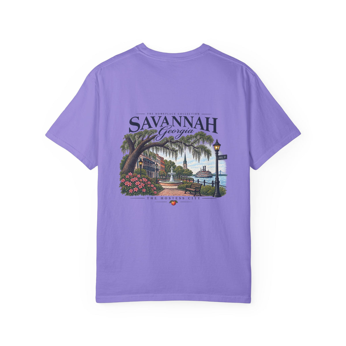 Savannah Georgia Scenic T-Shirt — Riverfront Ogeechee Park Design