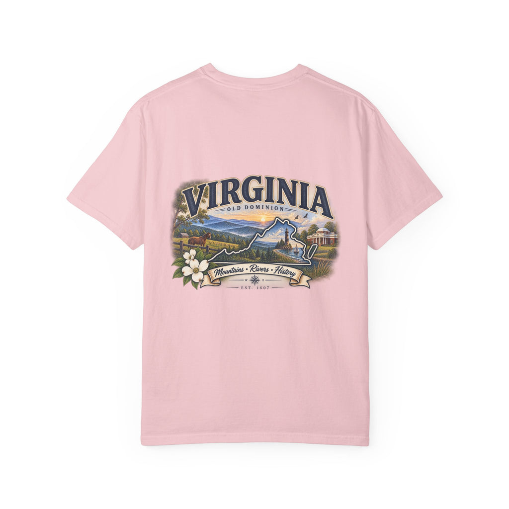 Virginia Scenic T-Shirt — Retro State Pride Design