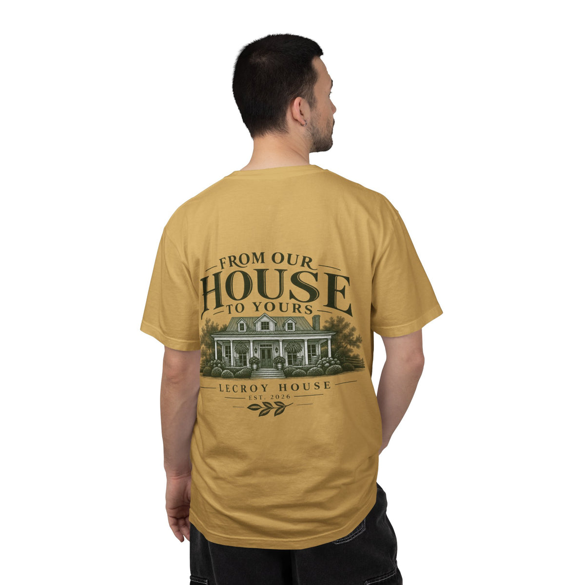 House Portrait T‑Shirt — "From Our House to Yours" Graphic Tee
