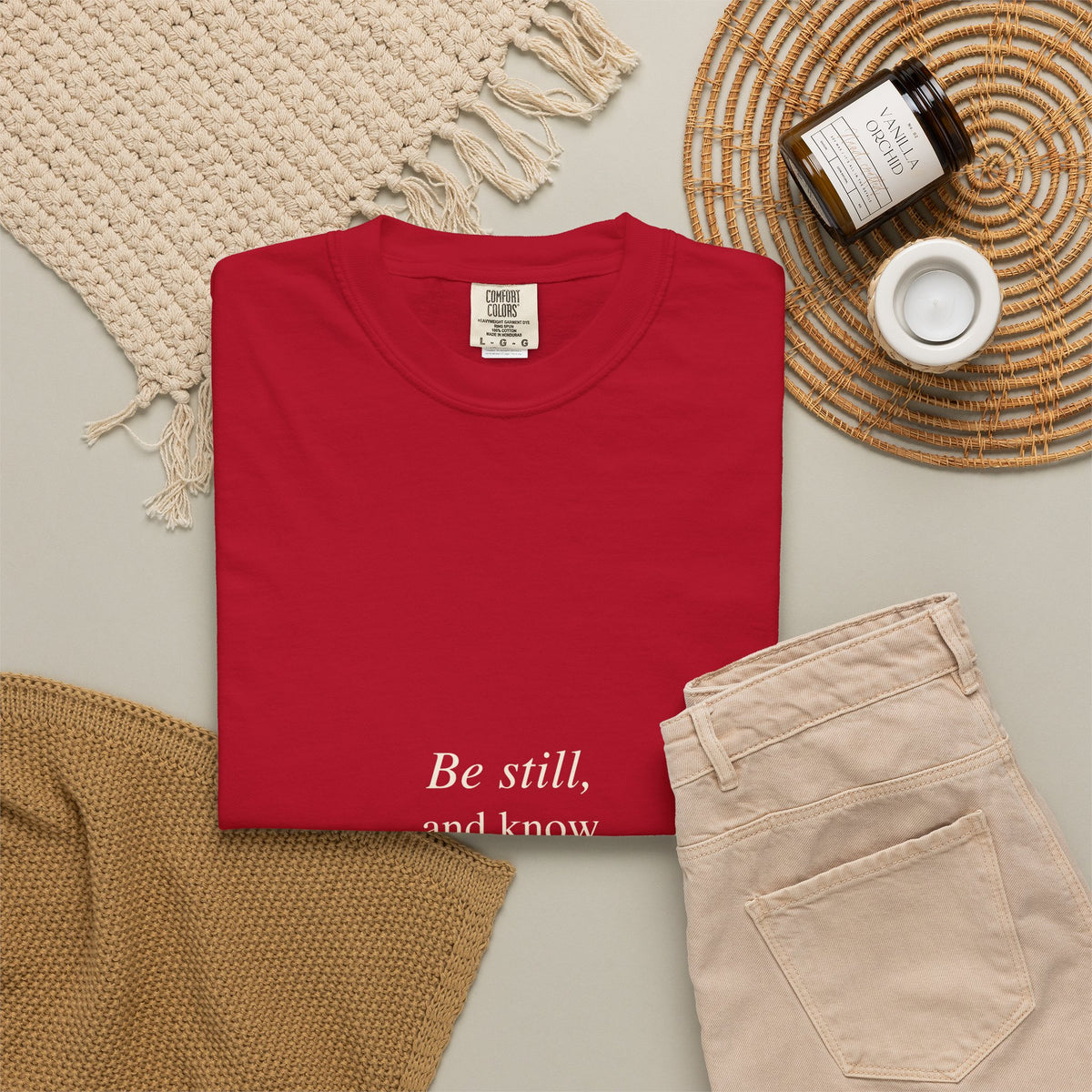 Classic White T-Shirt — Soft Garment-Dyed Crew Tee