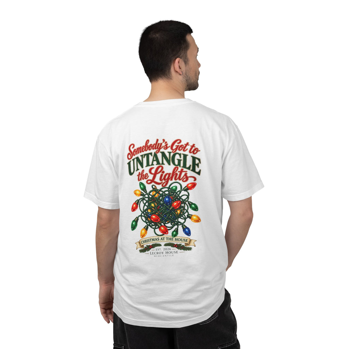 Somebody's Got to Untangle the Lights Christmas T-Shirt