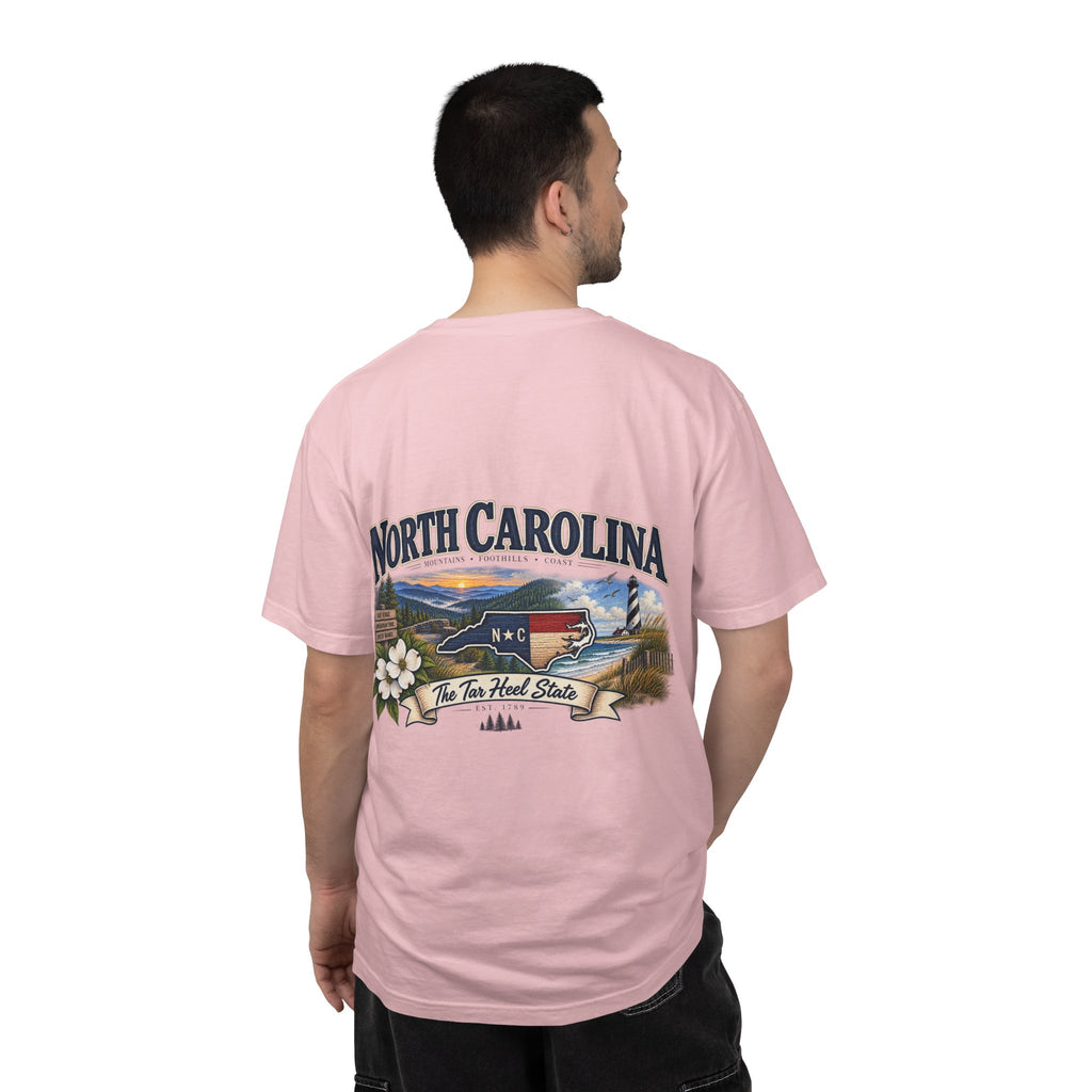 North Carolina State T-Shirt – 'The Tar Heel State' Scenic Tee