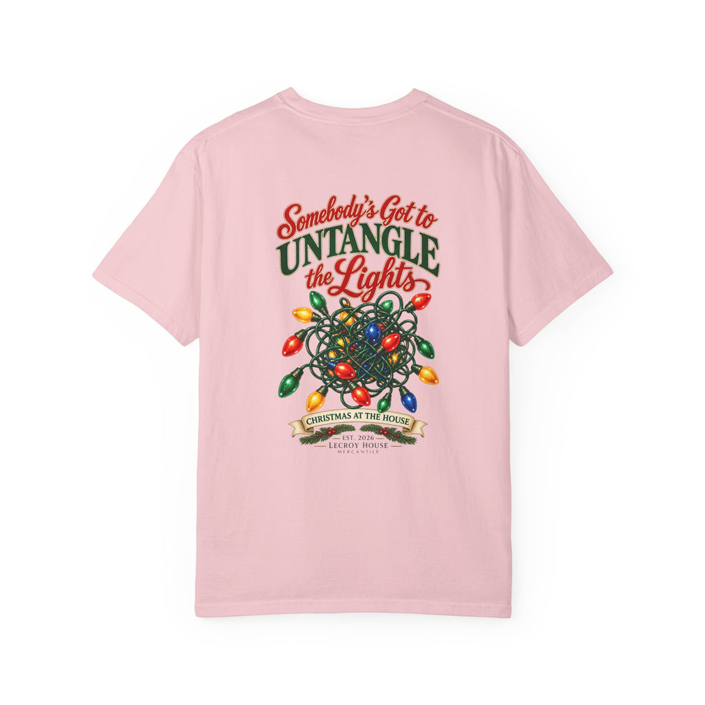 Somebody's Got to Untangle the Lights Christmas T-Shirt