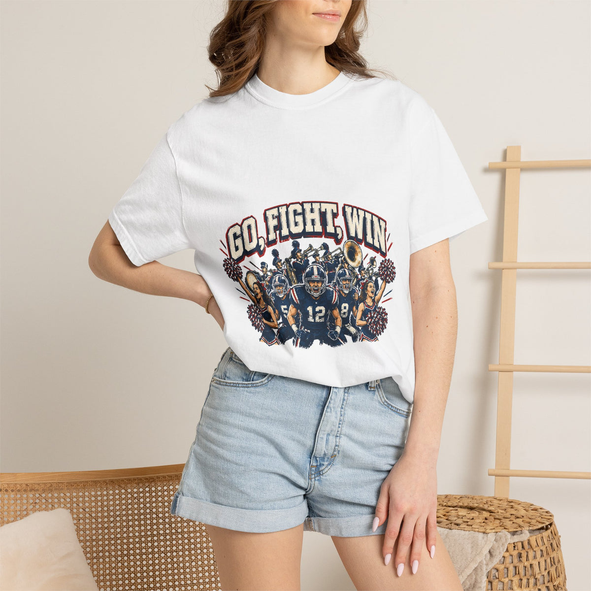 Go Fight Win Football Team T-Shirt