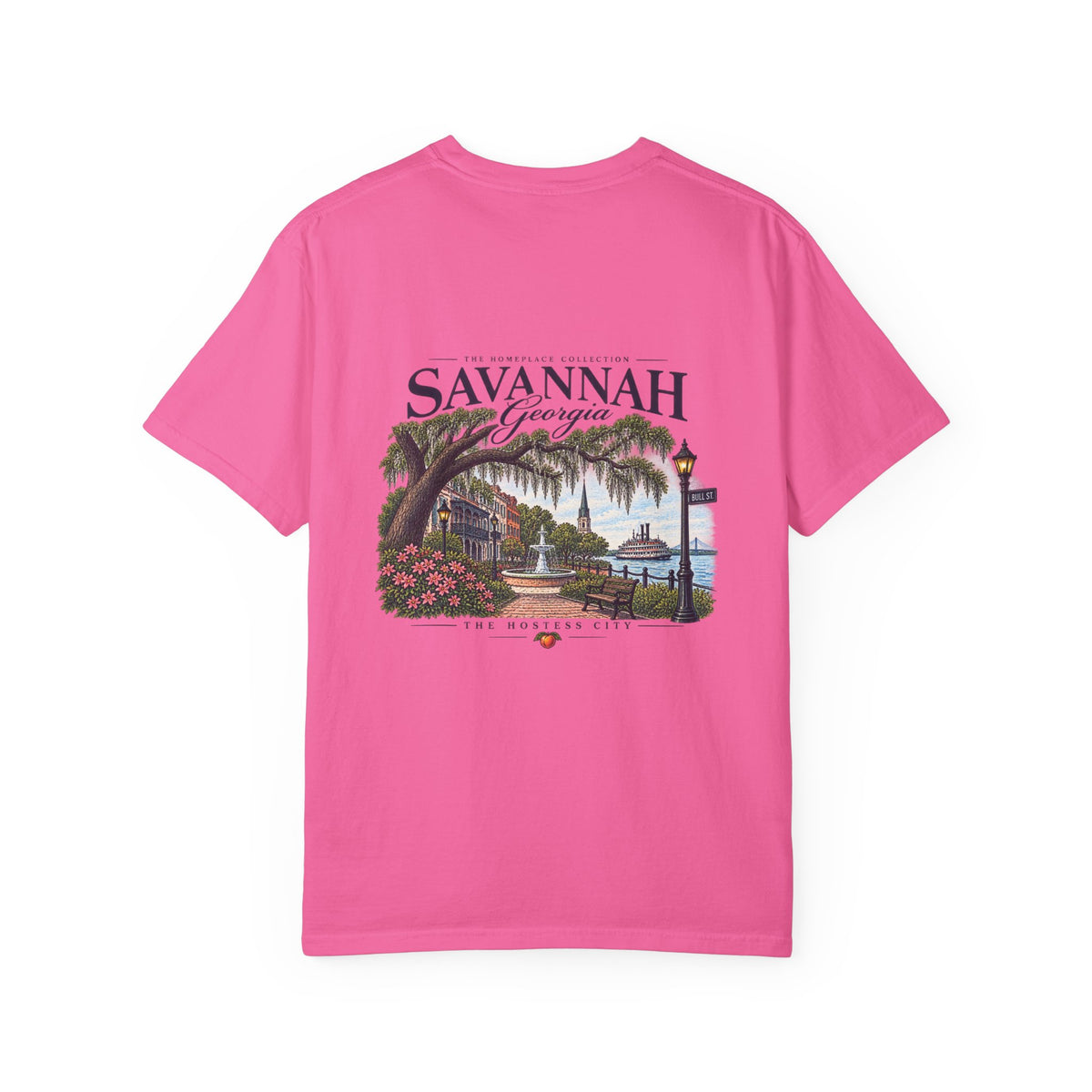 Savannah Georgia Scenic T-Shirt — Riverfront Ogeechee Park Design