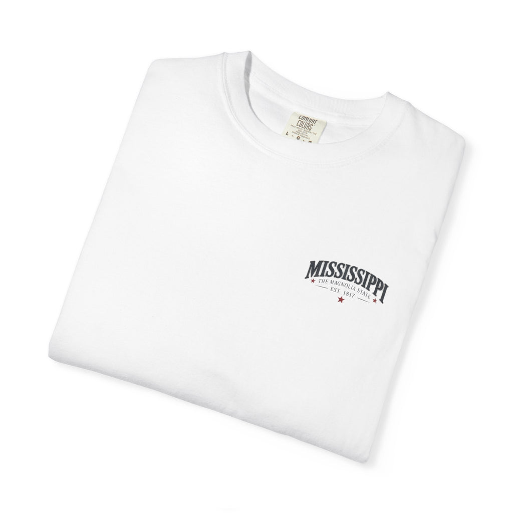 Mississippi Magnolia State T-Shirt — State Capitol & River Graphic