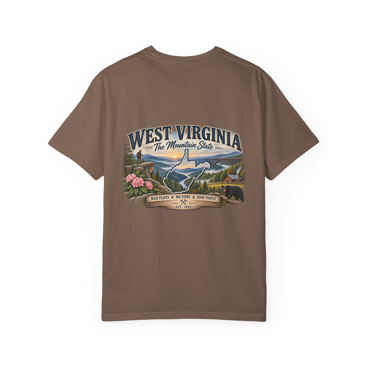 West Virginia Mountain State T-Shirt — Scenic State Pride Tee