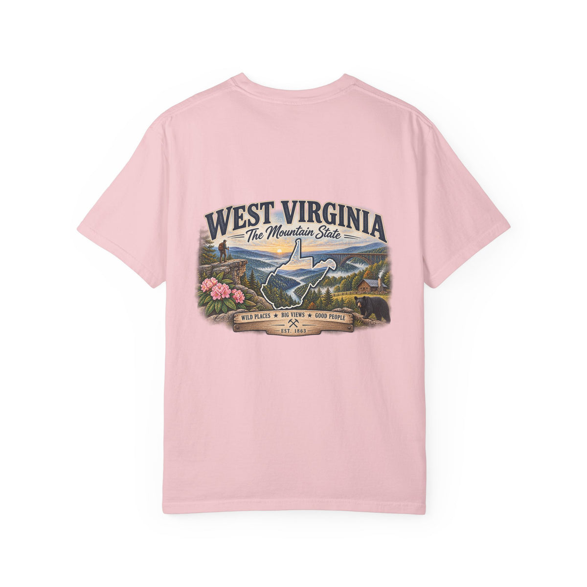 West Virginia Mountain State T-Shirt — Scenic State Pride Tee