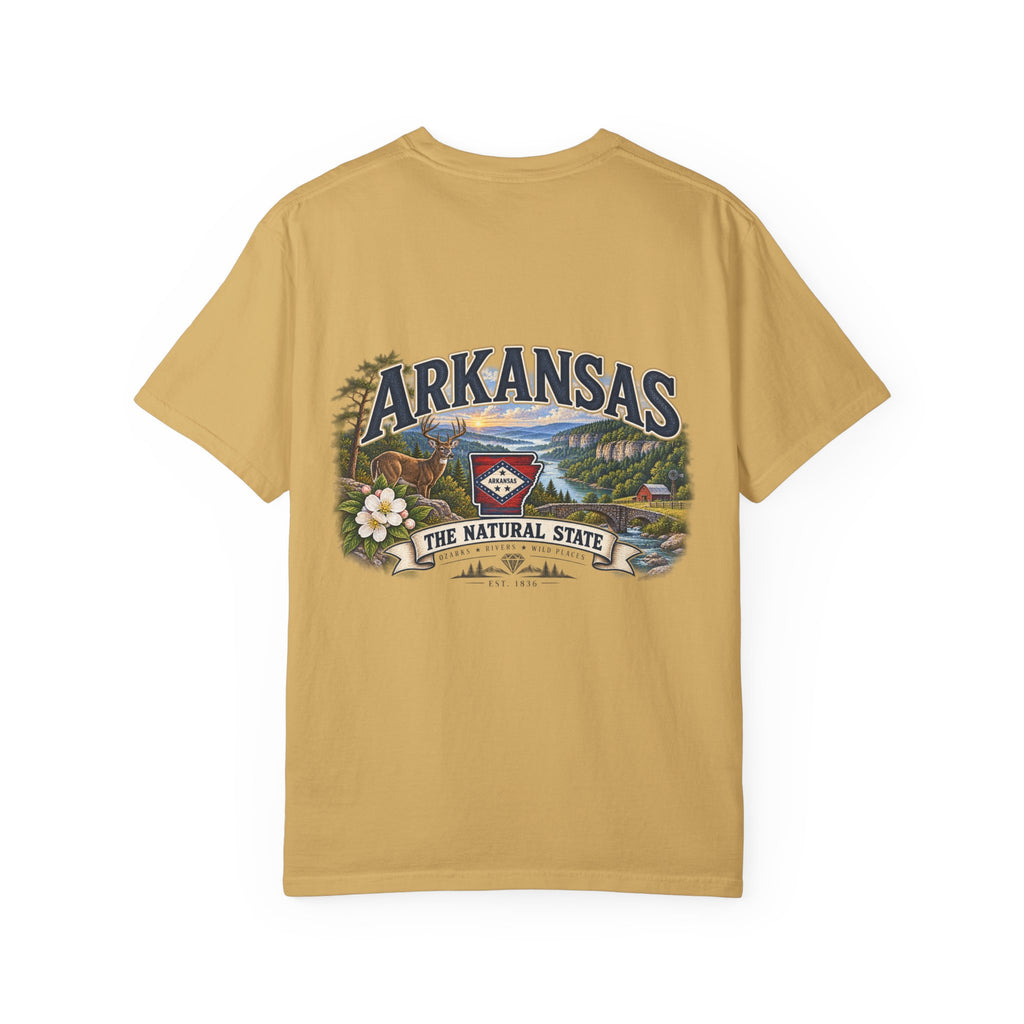 Arkansas The Natural State T-Shirt — Scenic State Pride Tee