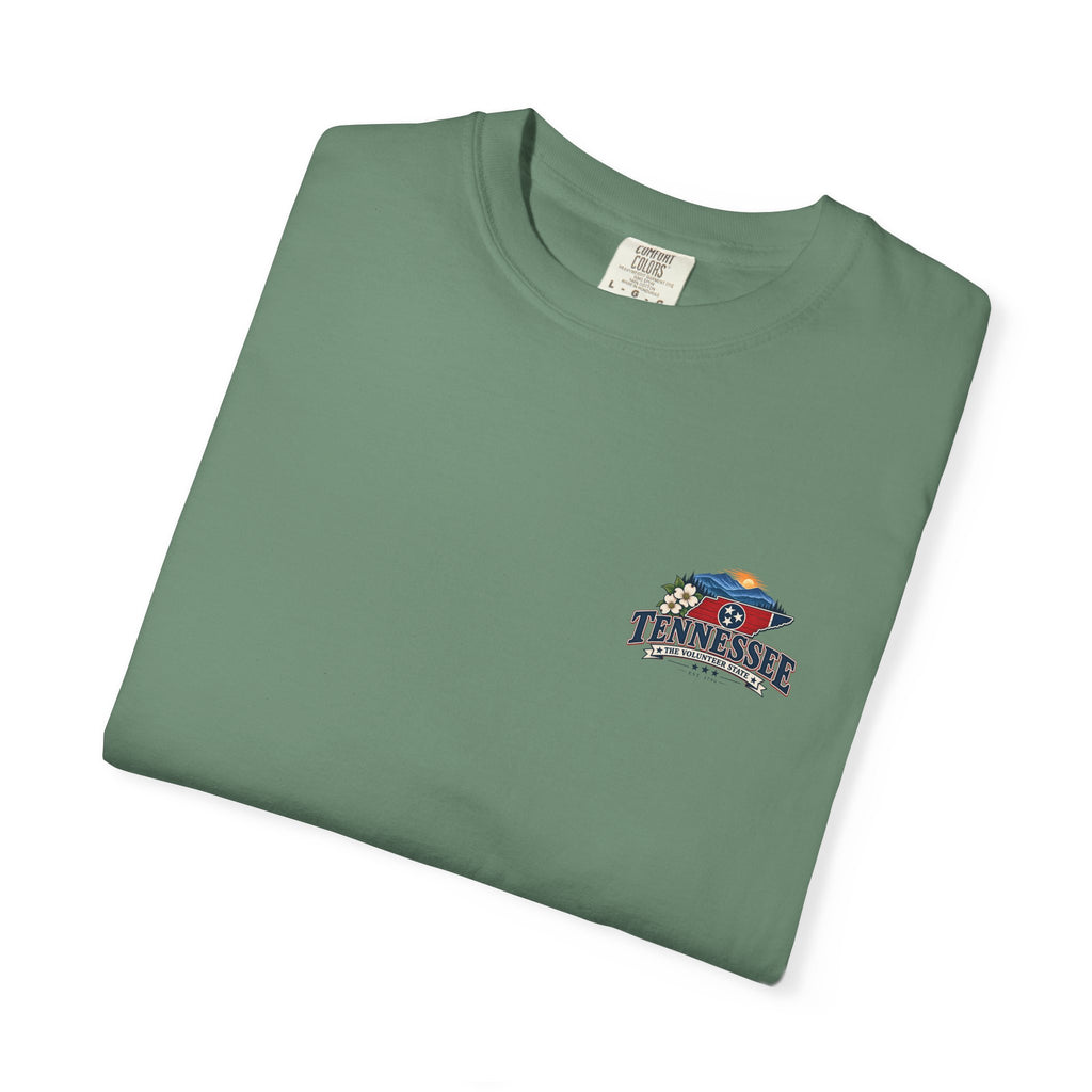 Tennessee Scenic T-Shirt — "Tennessee The Volunteer State" Vintage Travel Tee