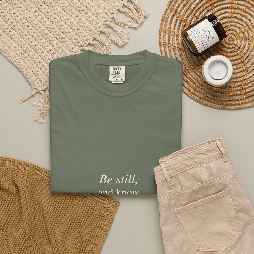 Classic White T-Shirt — Soft Garment-Dyed Crew Tee