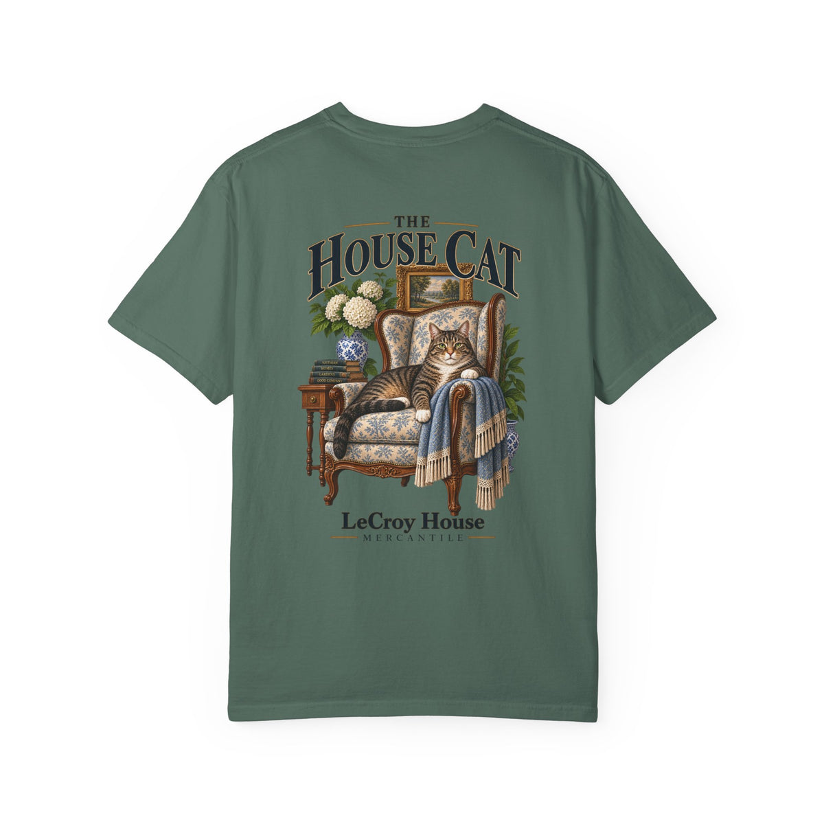 House Cat T-Shirt — "The House Cat" Vintage Cat Illustration (LeCroy House)