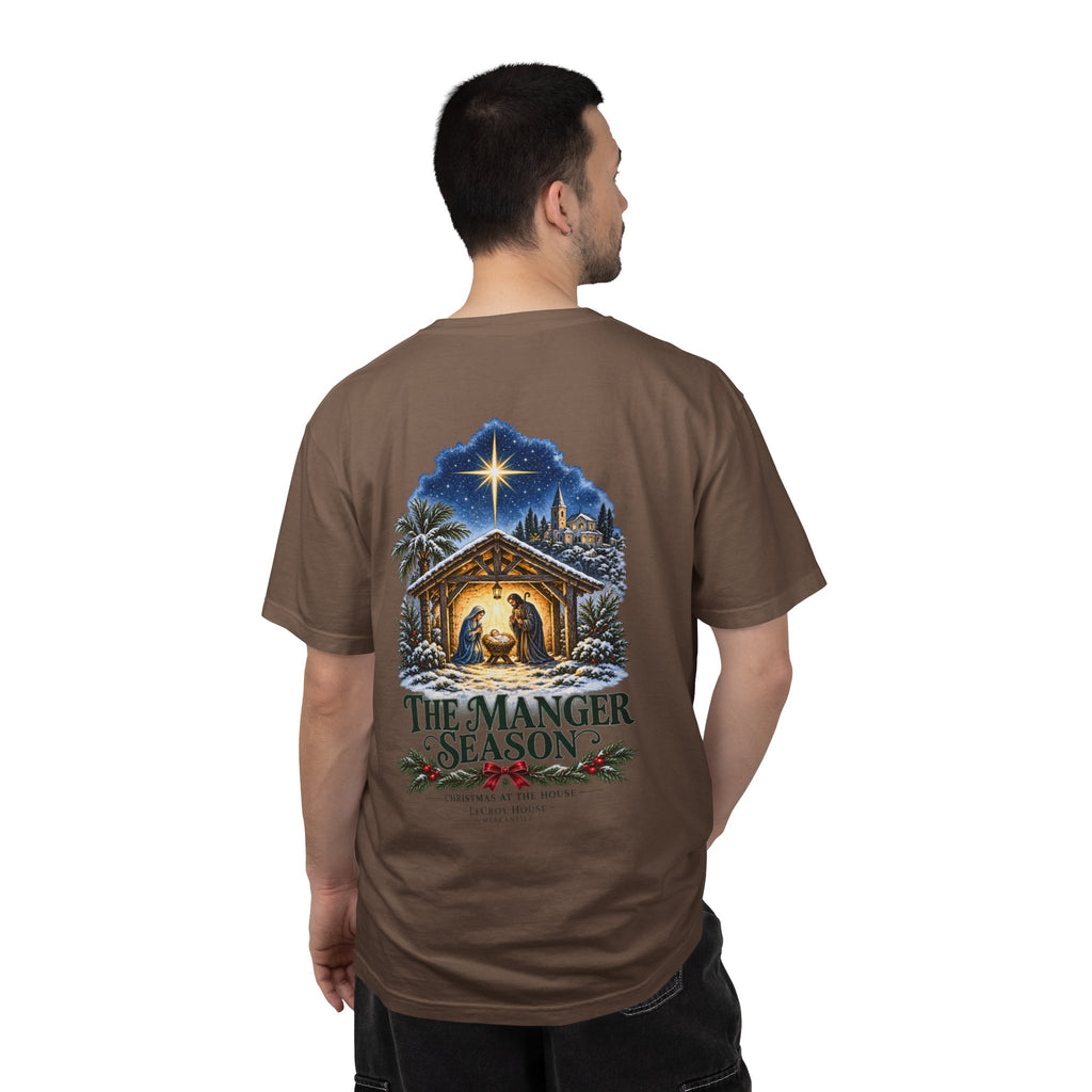 Christmas Nativity T-Shirt — "The Manger Season" Holiday Tee