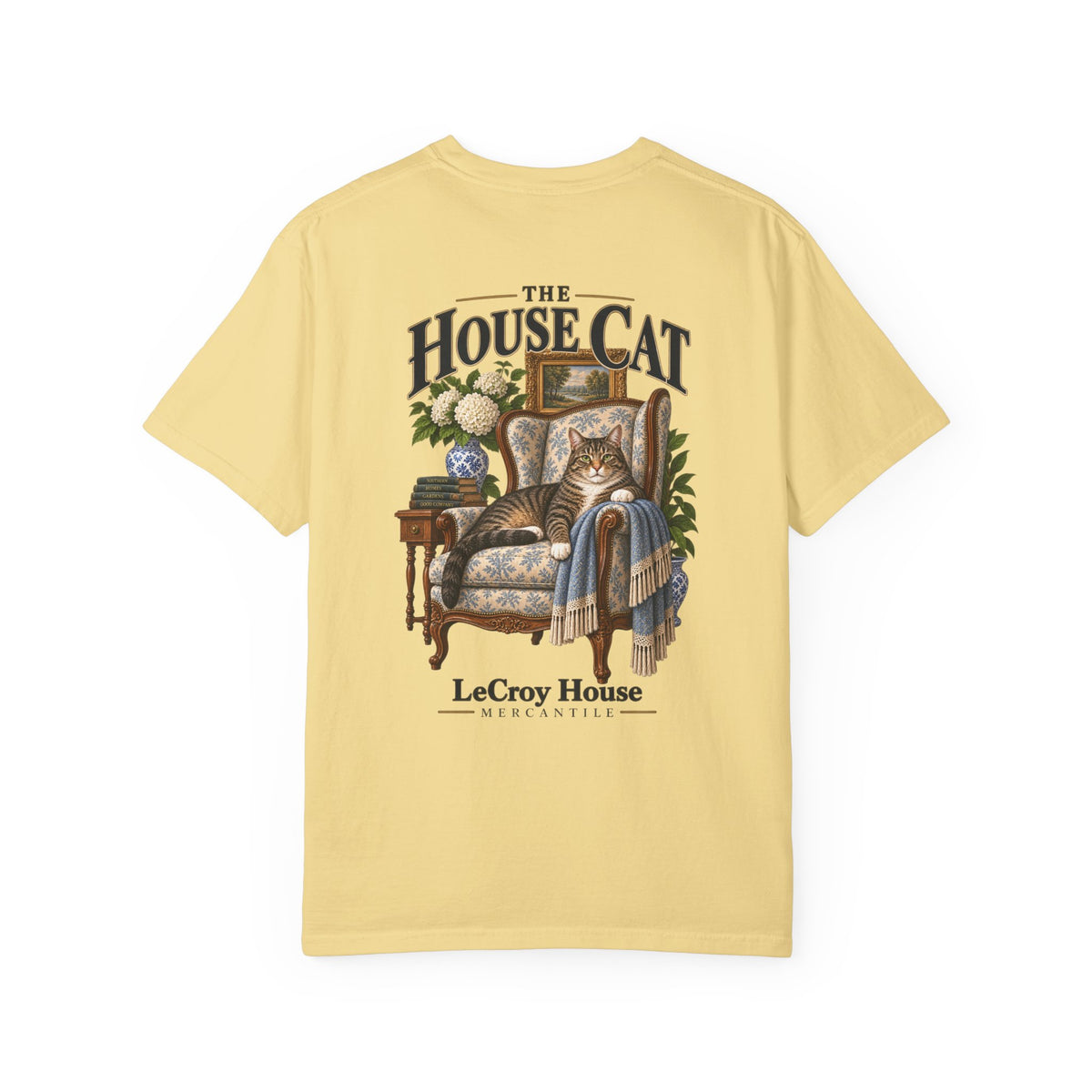 House Cat T-Shirt — "The House Cat" Vintage Cat Illustration (LeCroy House)
