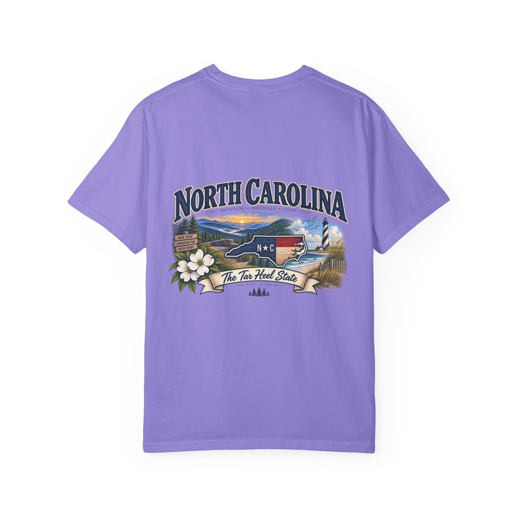 North Carolina State T-Shirt – 'The Tar Heel State' Scenic Tee