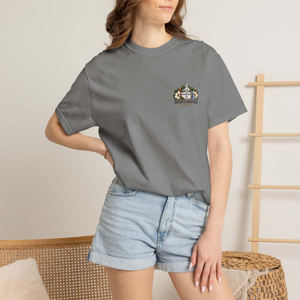 Dinner on the Grounds T-Shirt — Hymns & Heritage Southern Church Festival Tee