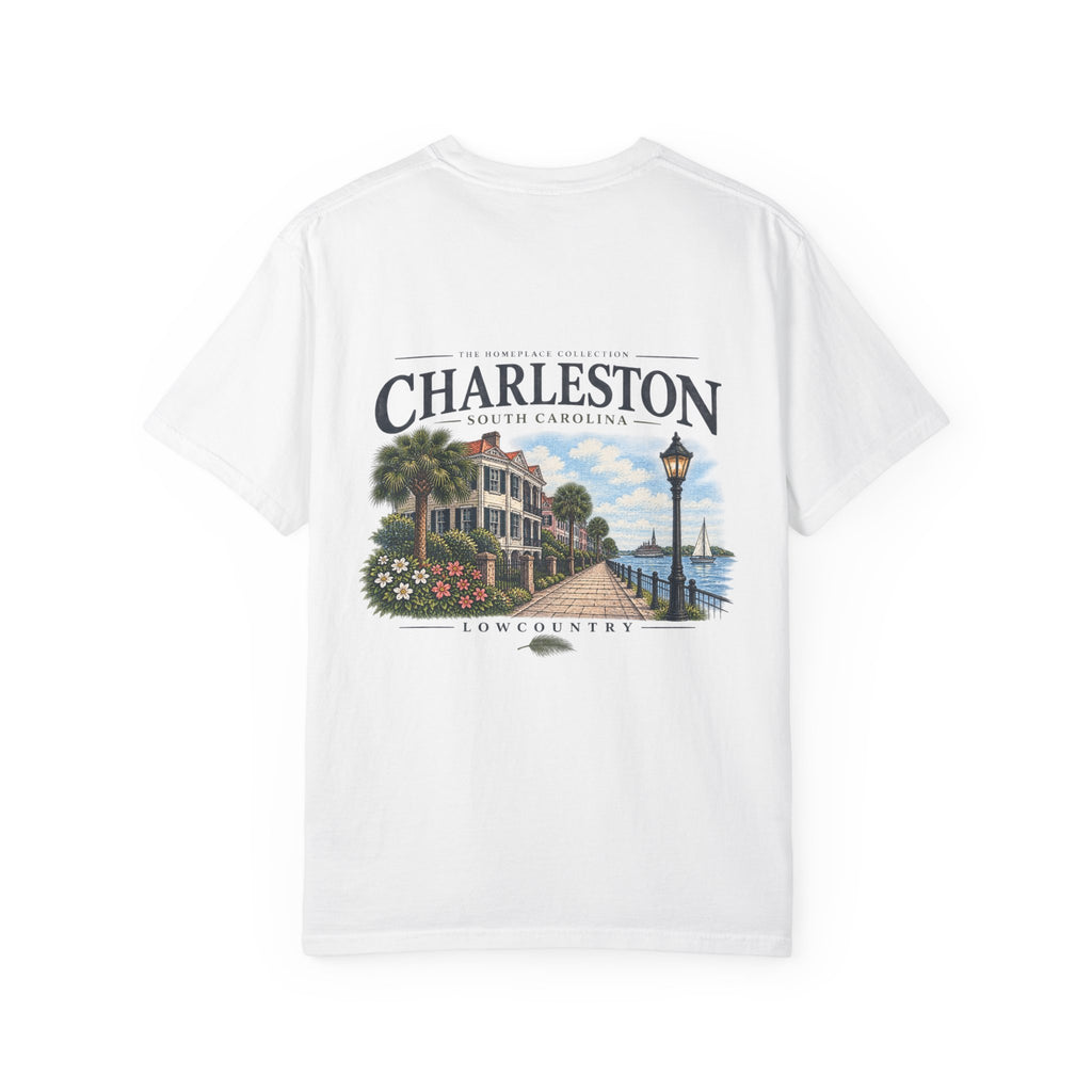 Charleston Lowcountry Graphic T-Shirt — Historic Waterfront Souvenir