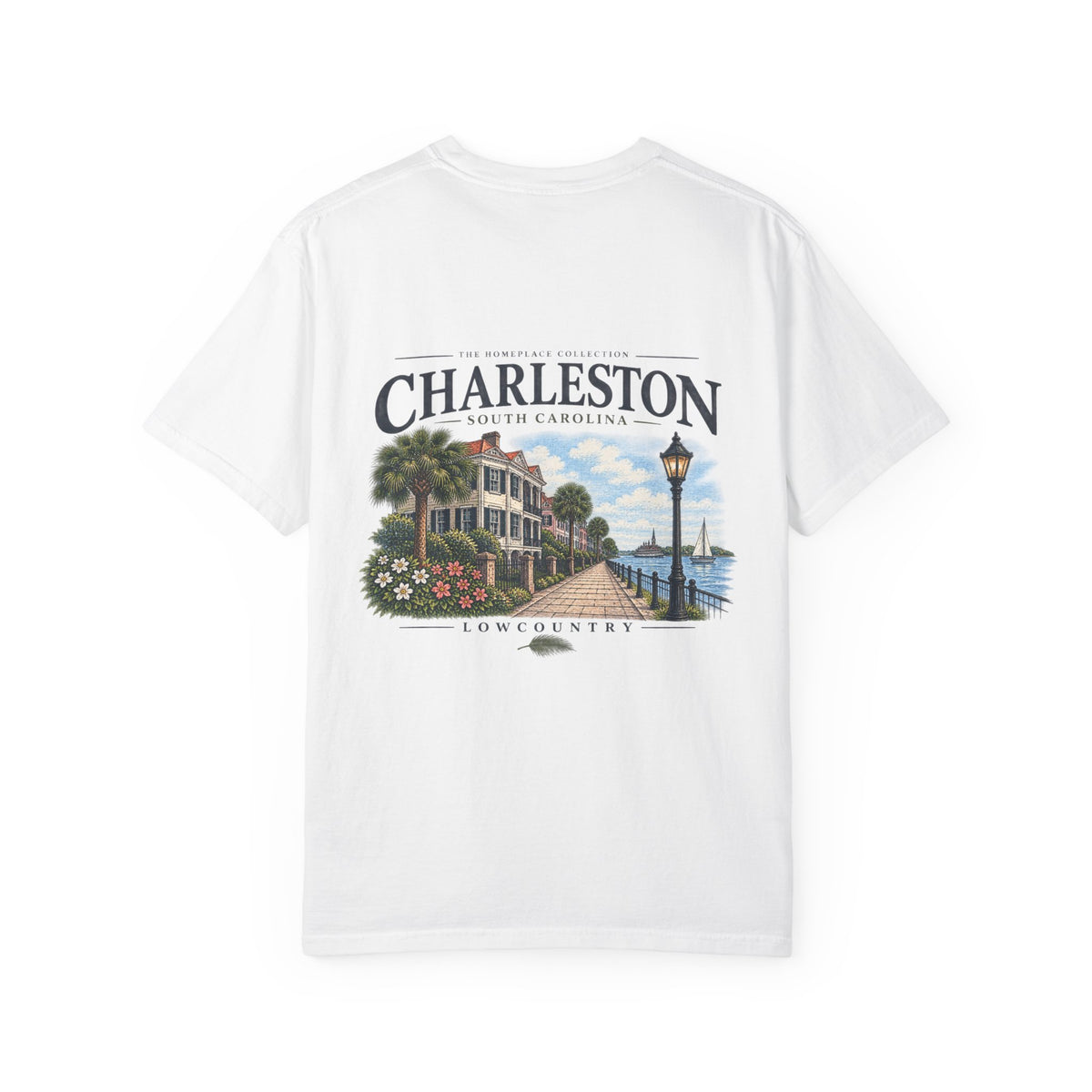 Charleston Lowcountry Graphic T-Shirt — Historic Waterfront Souvenir