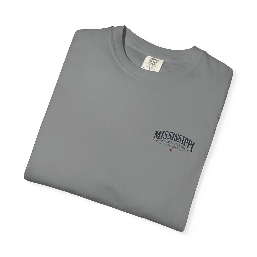 Mississippi Magnolia State T-Shirt — State Capitol & River Graphic