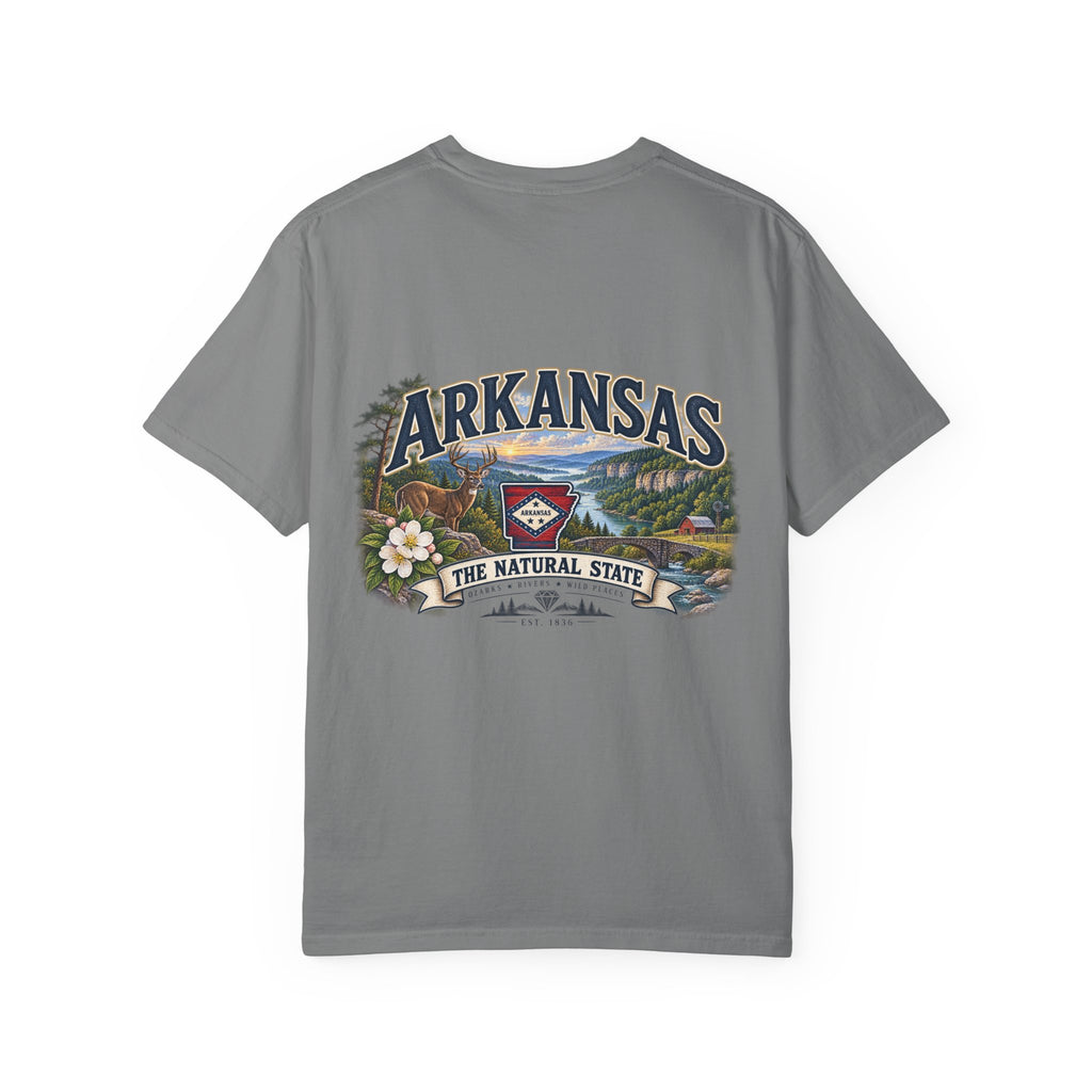 Arkansas The Natural State T-Shirt — Scenic State Pride Tee