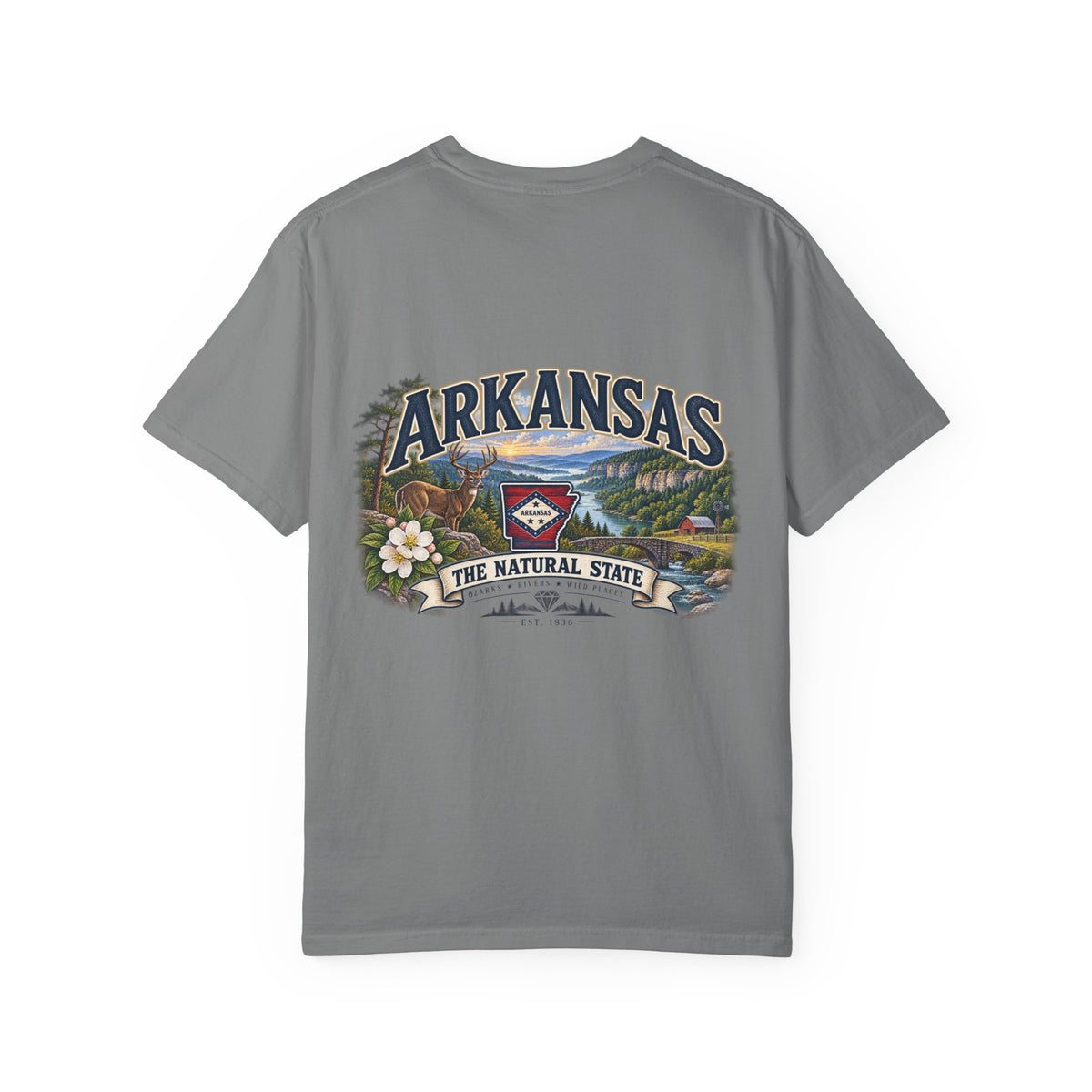 Arkansas The Natural State T-Shirt — Scenic State Pride Tee