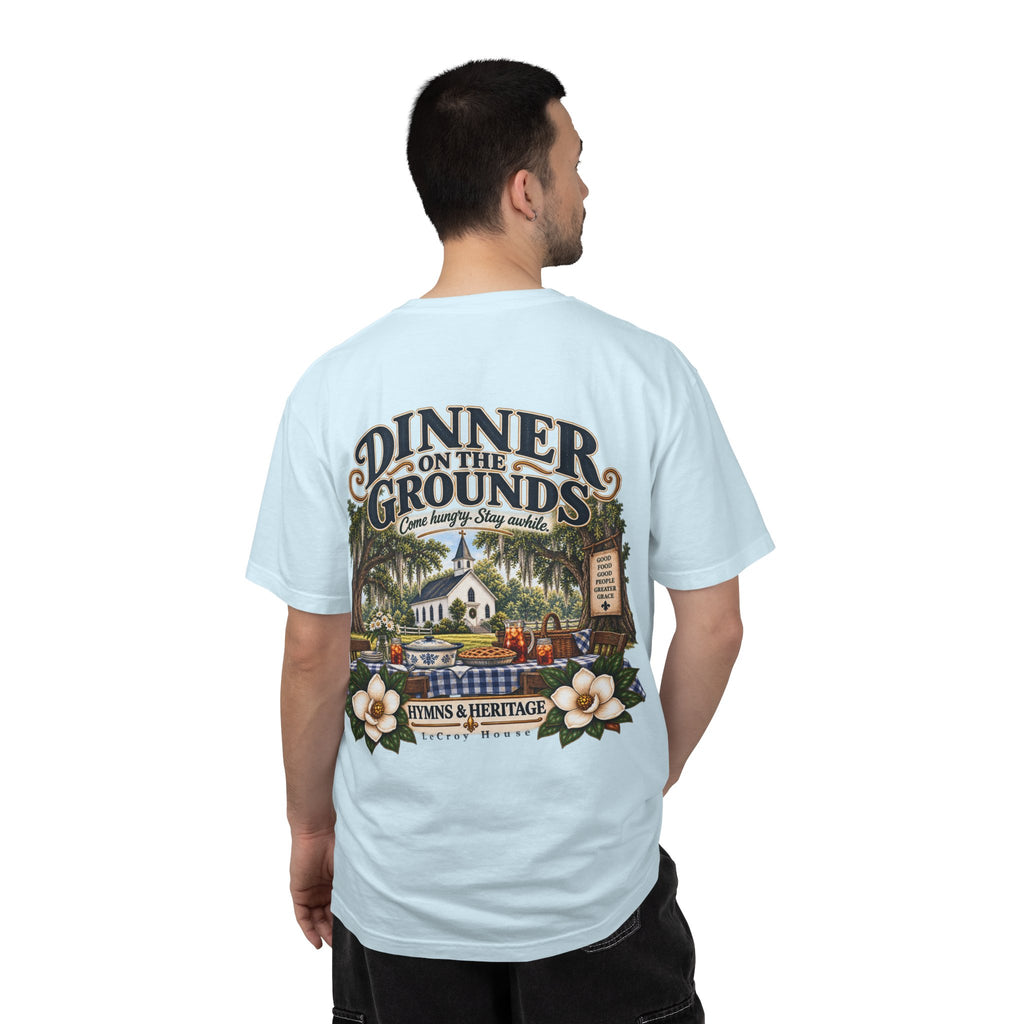 Dinner on the Grounds T-Shirt — Hymns & Heritage Southern Church Festival Tee