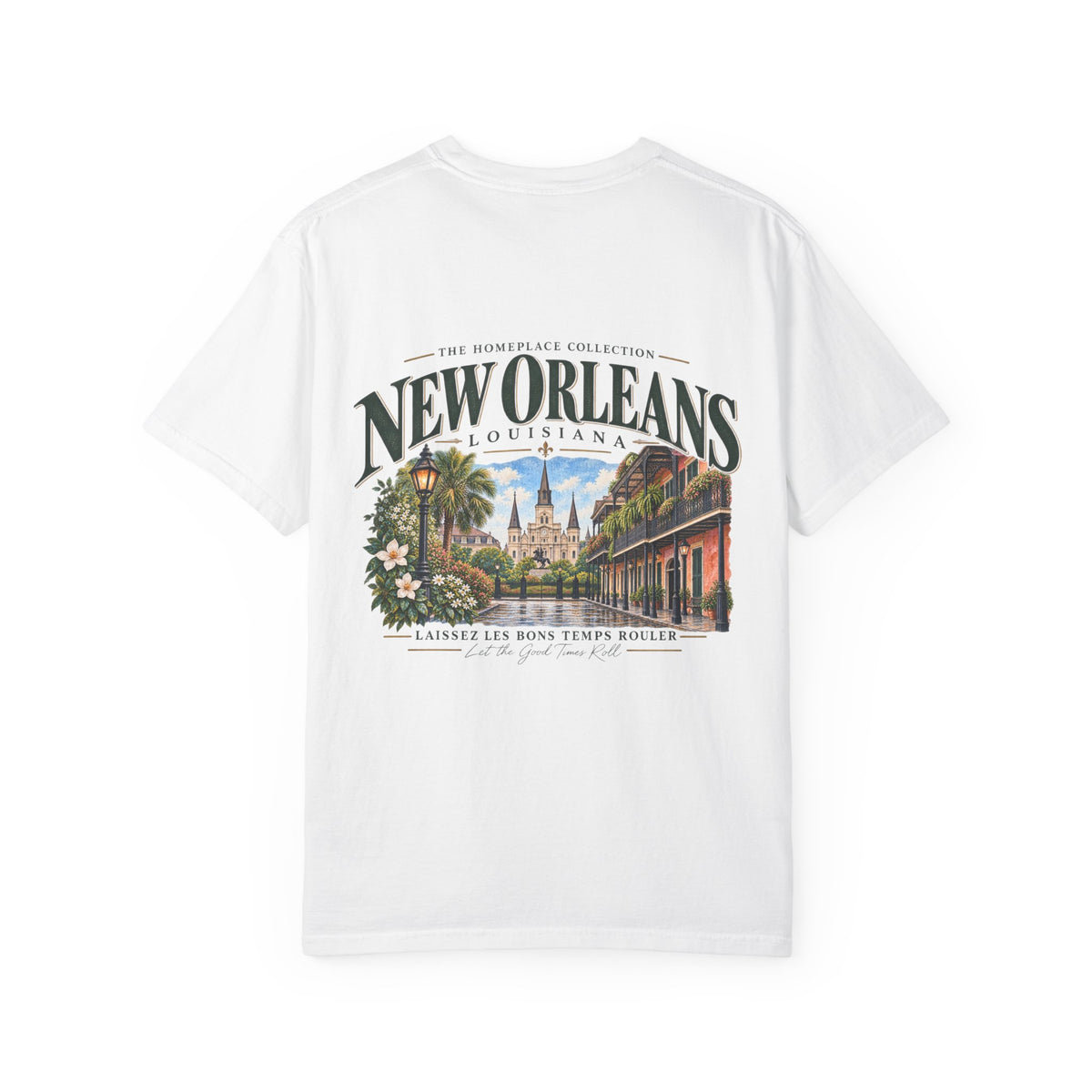 New Orleans T-Shirt - Vintage Cityscape Tee with “New Orleans Louisiana” Design