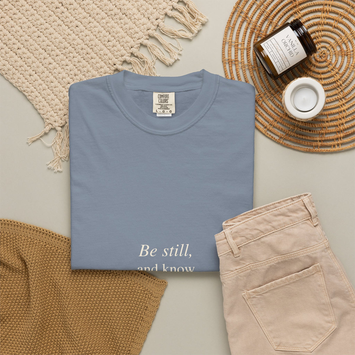 Classic White T-Shirt — Soft Garment-Dyed Crew Tee