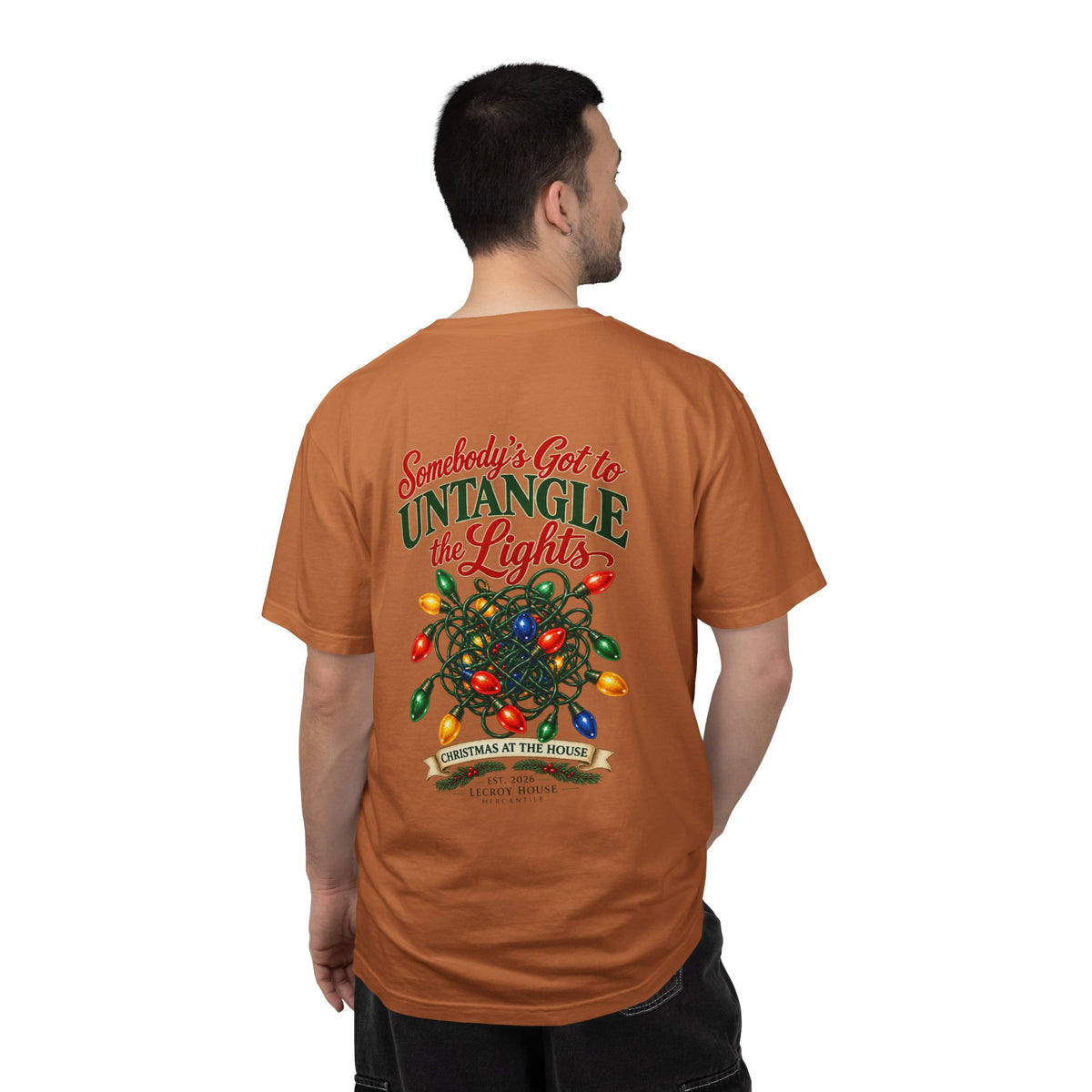 Somebody's Got to Untangle the Lights Christmas T-Shirt
