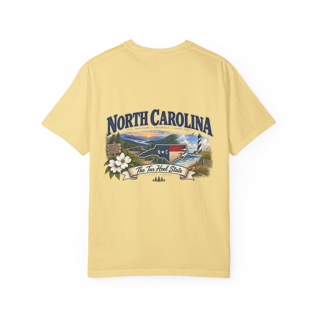 North Carolina State T-Shirt – 'The Tar Heel State' Scenic Tee