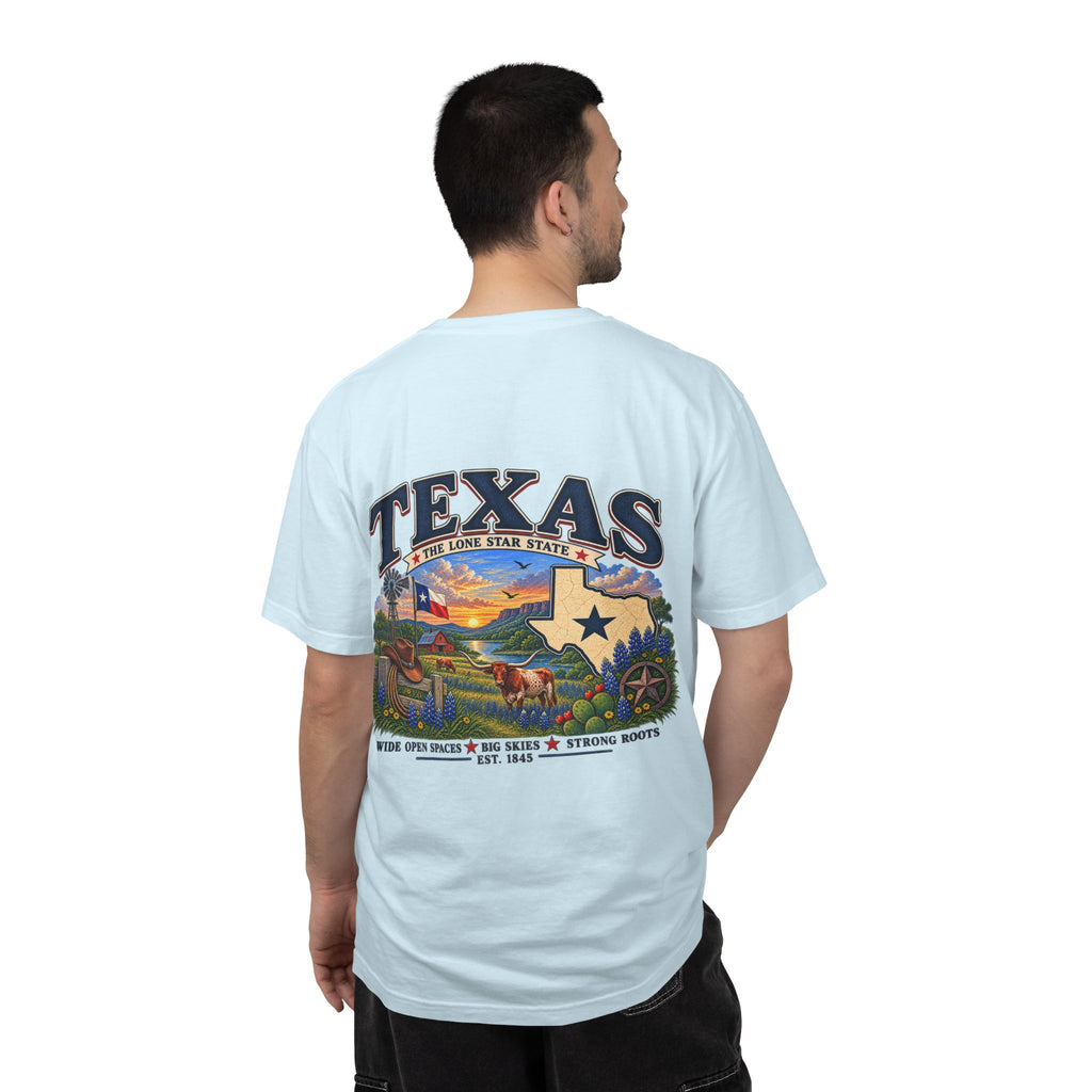 Texas Vintage Graphic T-Shirt — Lone Star State Scenic Design
