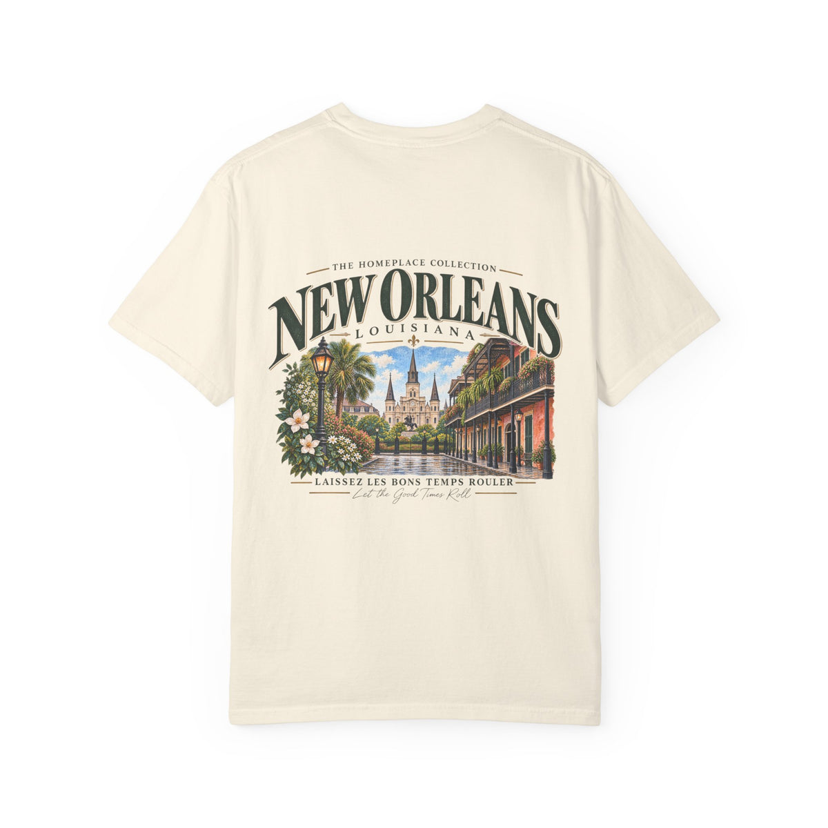 New Orleans T-Shirt - Vintage Cityscape Tee with “New Orleans Louisiana” Design