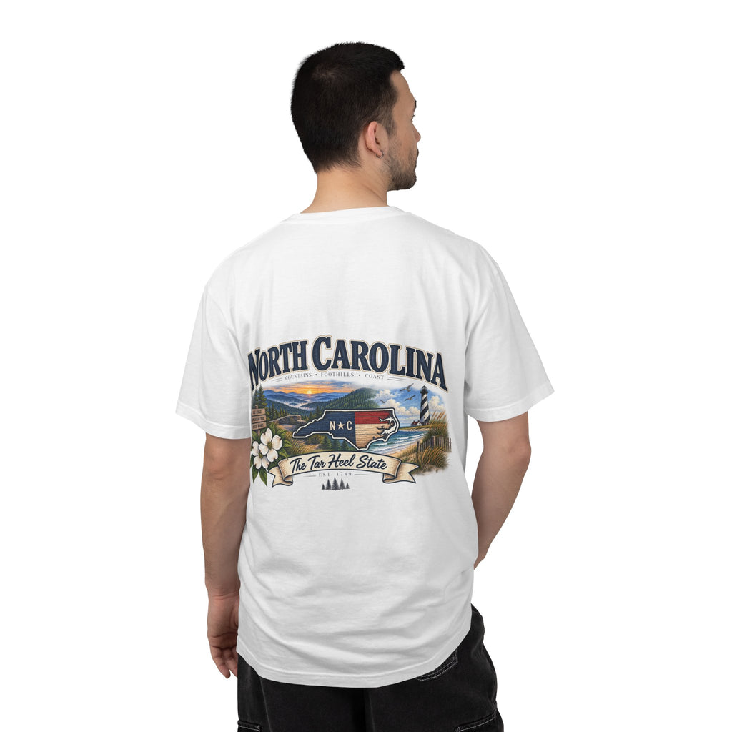 North Carolina State T-Shirt – 'The Tar Heel State' Scenic Tee