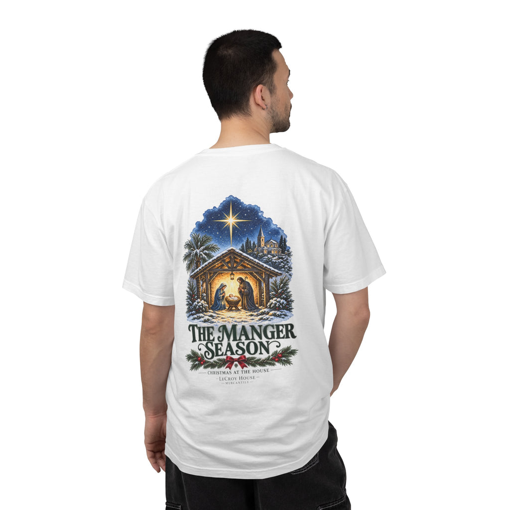 Christmas Nativity T-Shirt — "The Manger Season" Holiday Tee