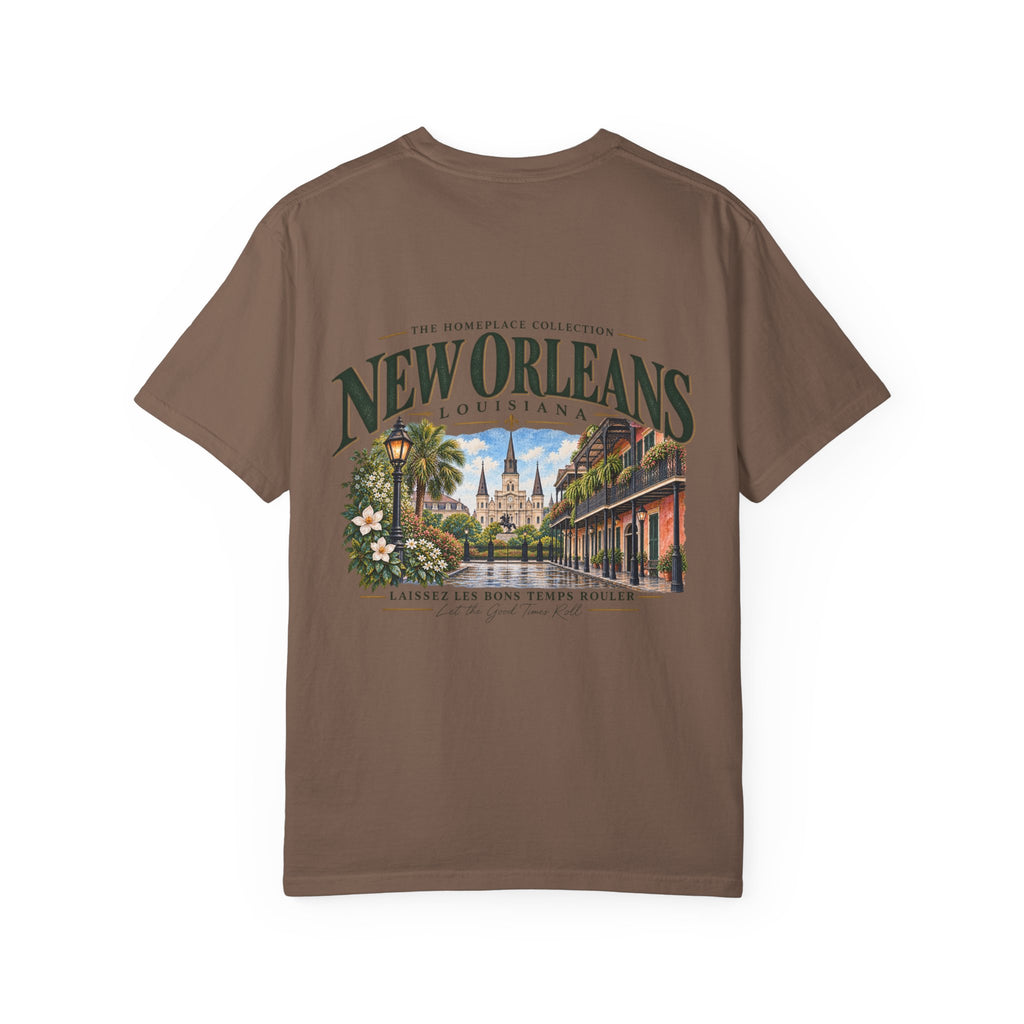 New Orleans T-Shirt - Vintage Cityscape Tee with “New Orleans Louisiana” Design