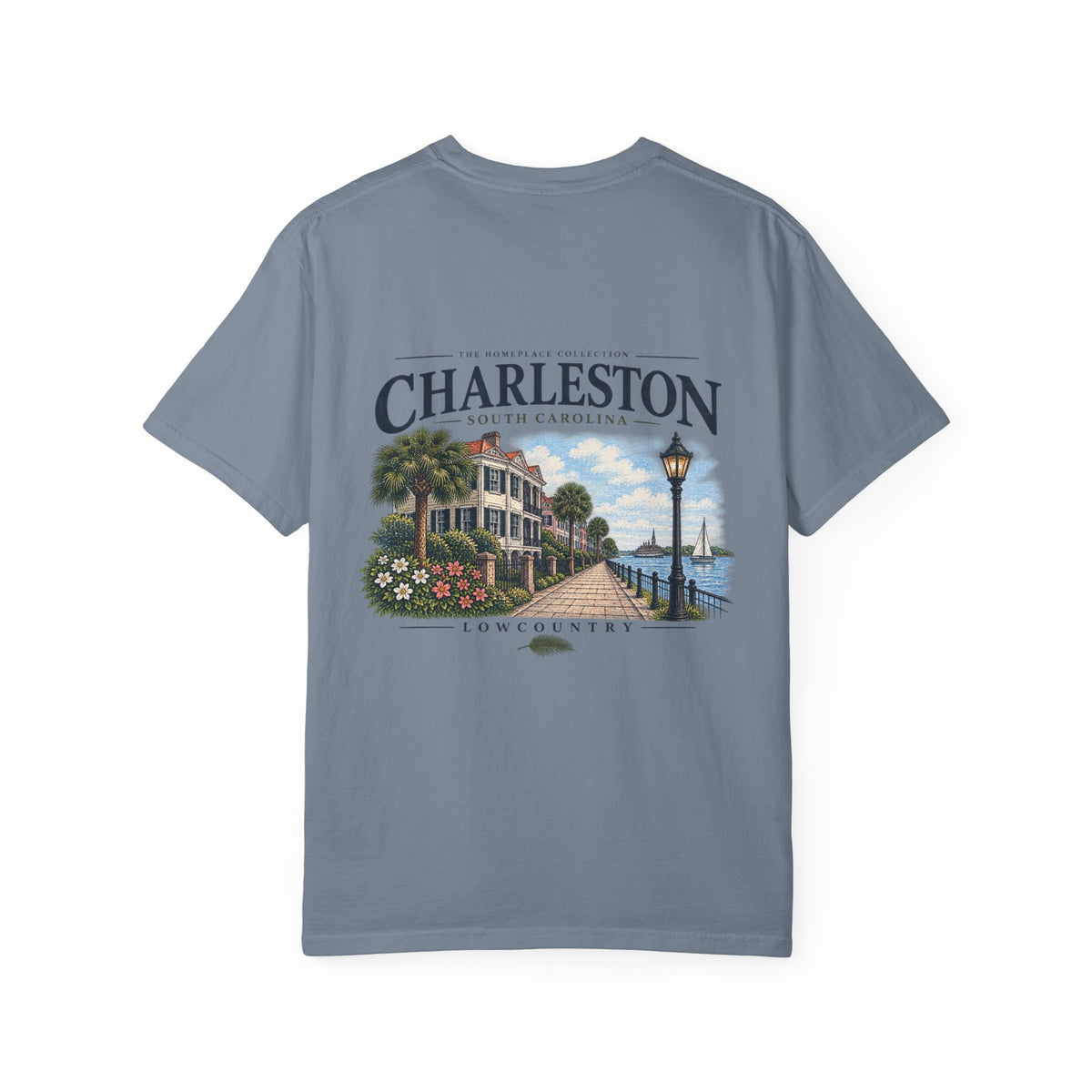 Charleston Lowcountry Graphic T-Shirt — Historic Waterfront Souvenir