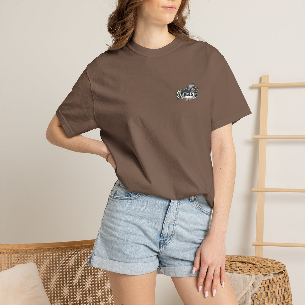 Virginia Scenic T-Shirt — Retro State Pride Design