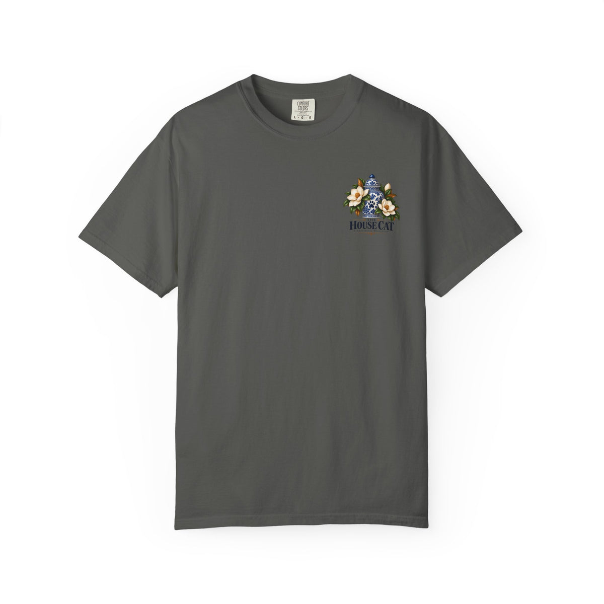 T-Shirt — Cozy Cat Lounge Graphic ("House Cat")