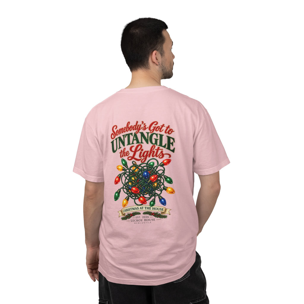 Somebody's Got to Untangle the Lights Christmas T-Shirt