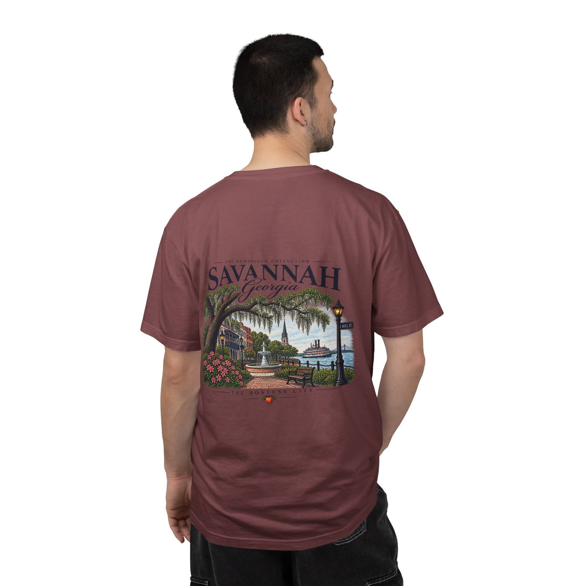 Savannah Georgia Scenic T-Shirt — Riverfront Ogeechee Park Design