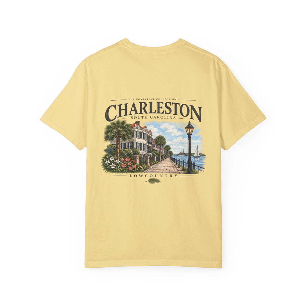Charleston Lowcountry Graphic T-Shirt — Historic Waterfront Souvenir