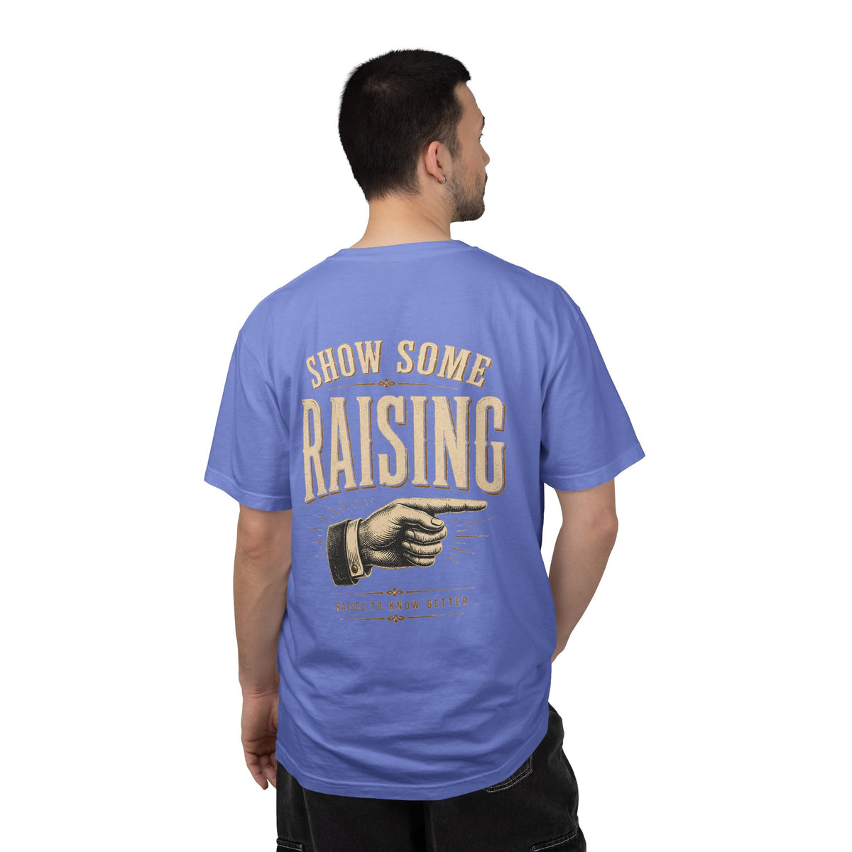 Show Some Raising T-Shirt — Vintage Pointing Hand Family Pride Tee