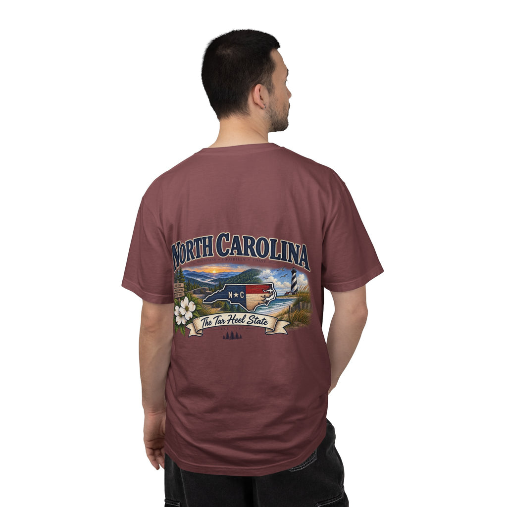 North Carolina State T-Shirt – 'The Tar Heel State' Scenic Tee