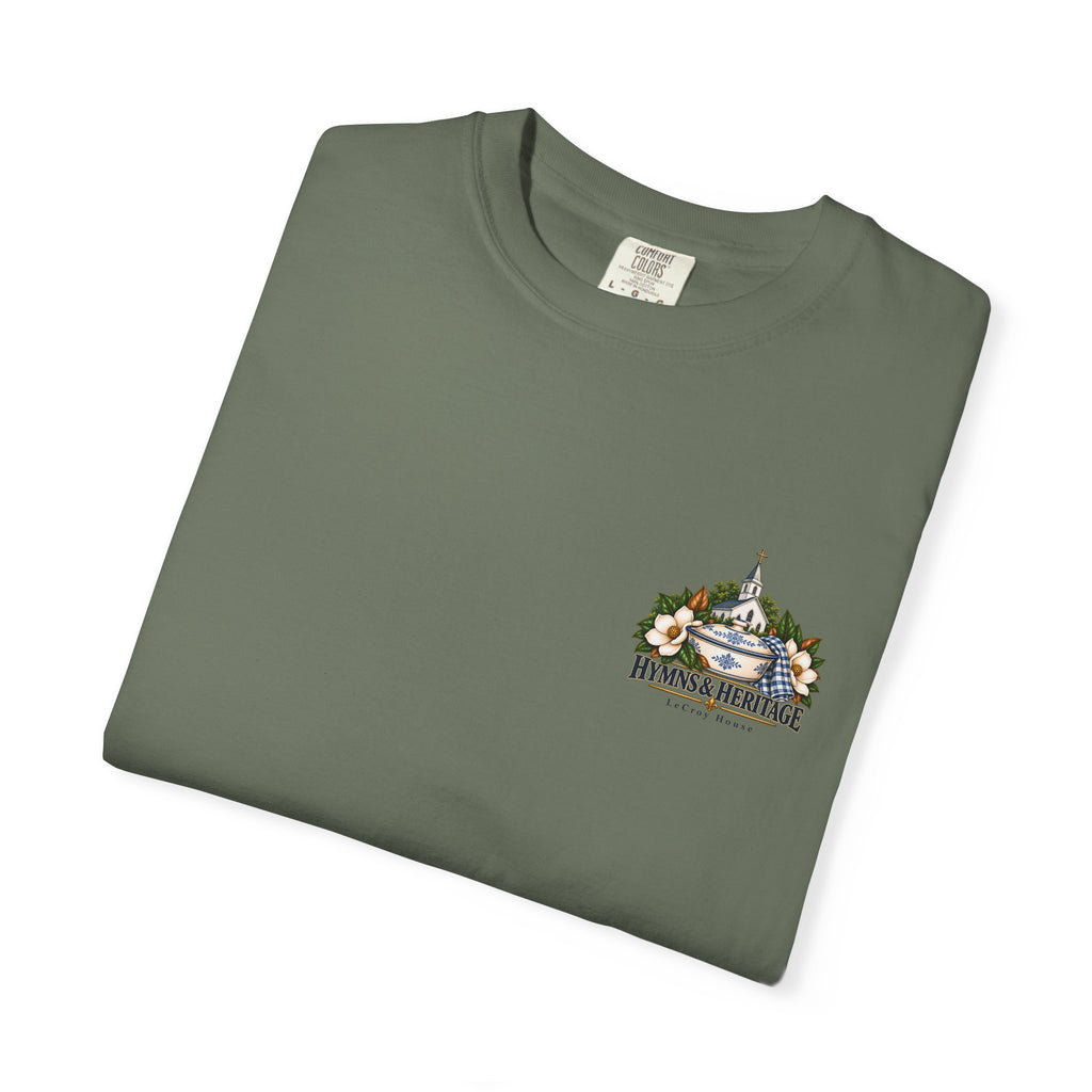 Dinner on the Grounds T-Shirt — Hymns & Heritage Southern Church Festival Tee