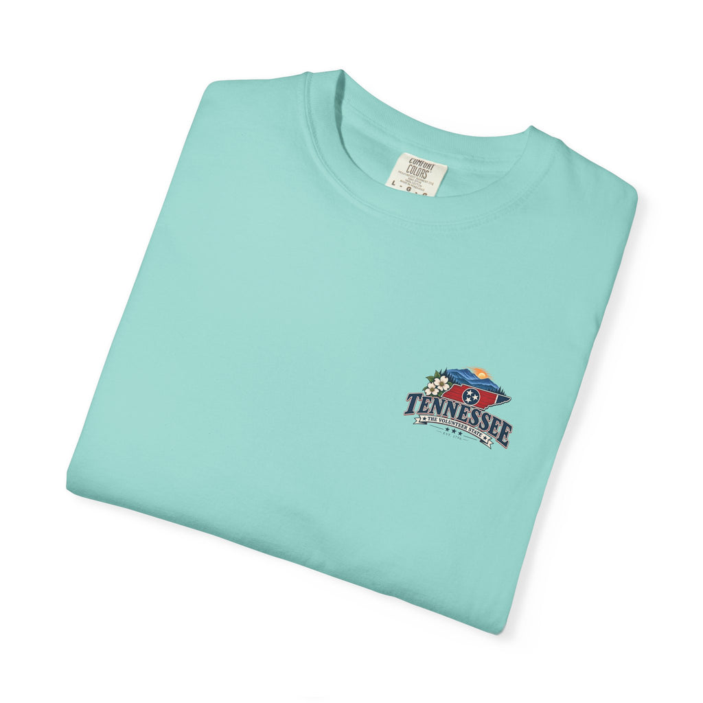 Tennessee Scenic T-Shirt — "Tennessee The Volunteer State" Vintage Travel Tee