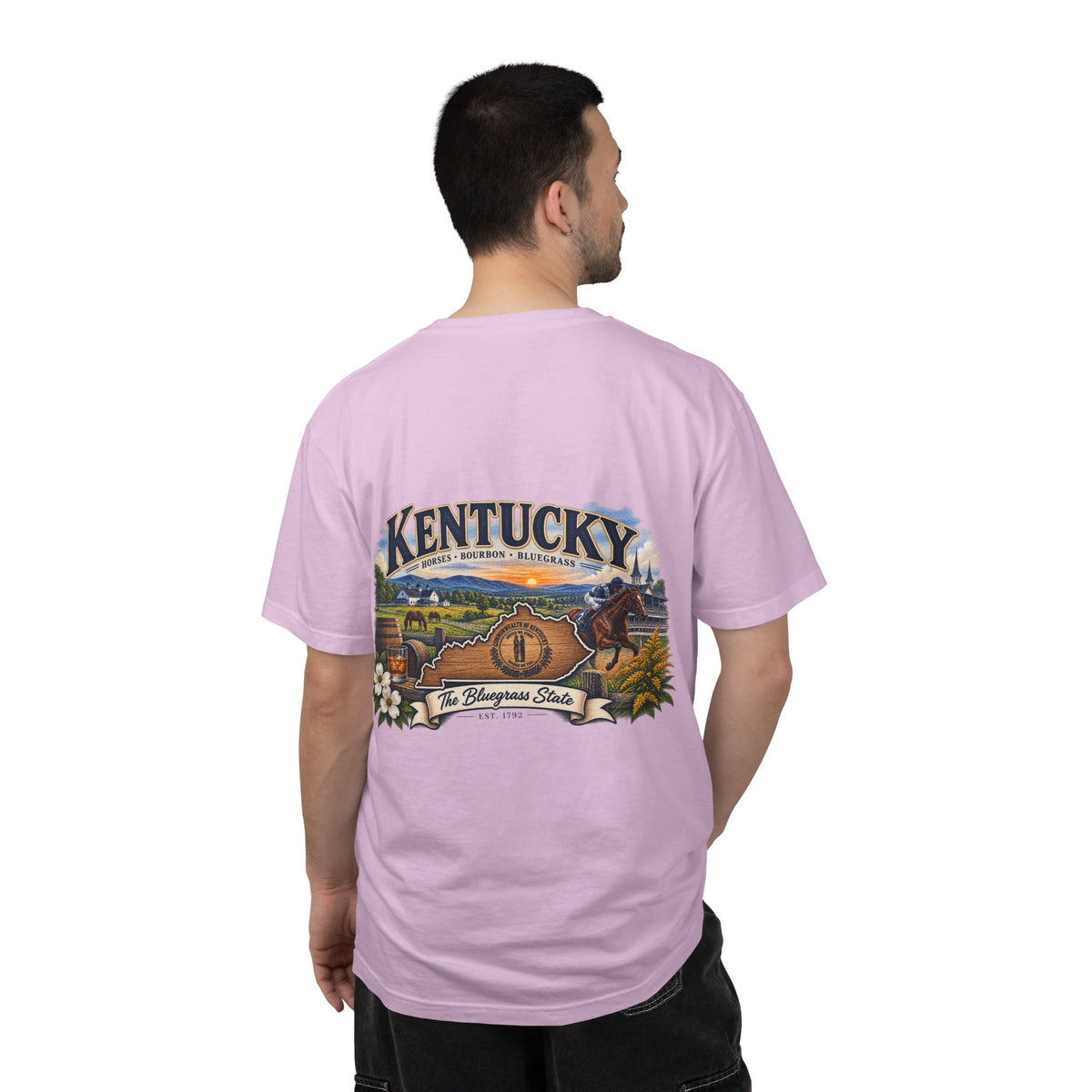 Kentucky Scenic Horseback T-Shirt — The Bluegrass State Graphic Tee