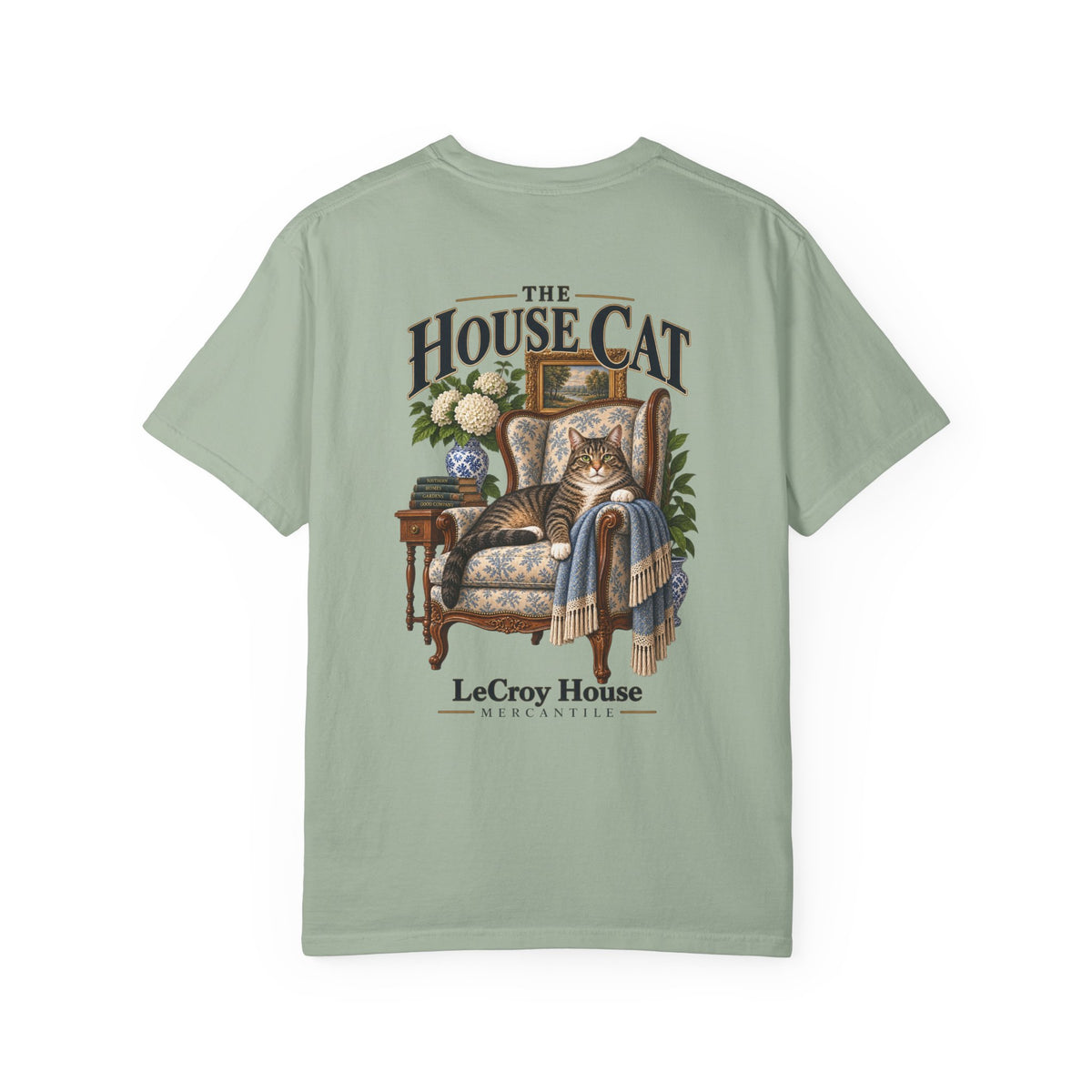 House Cat T-Shirt — "The House Cat" Vintage Cat Illustration (LeCroy House)