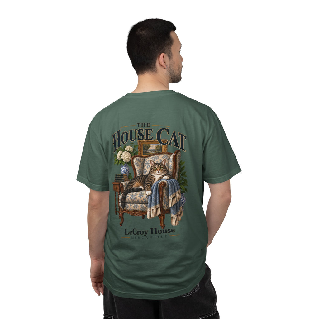 House Cat T-Shirt — "The House Cat" Vintage Cat Illustration (LeCroy House)